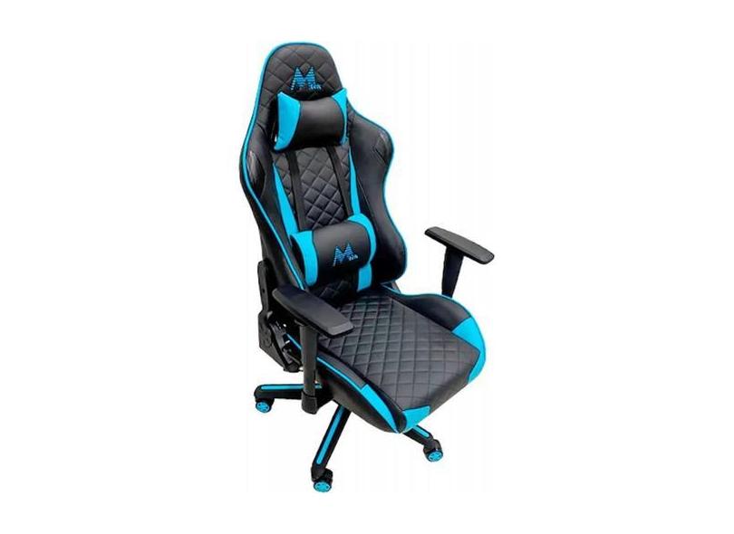 Cadeira Gamer Mtek Mk01 Reclinável Preto Azul