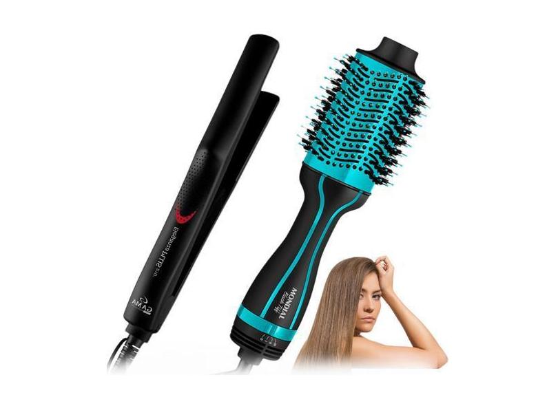 Chapinha De Cabelo Gama Eleganza Plus + Escova Secadora Mondial Es-16