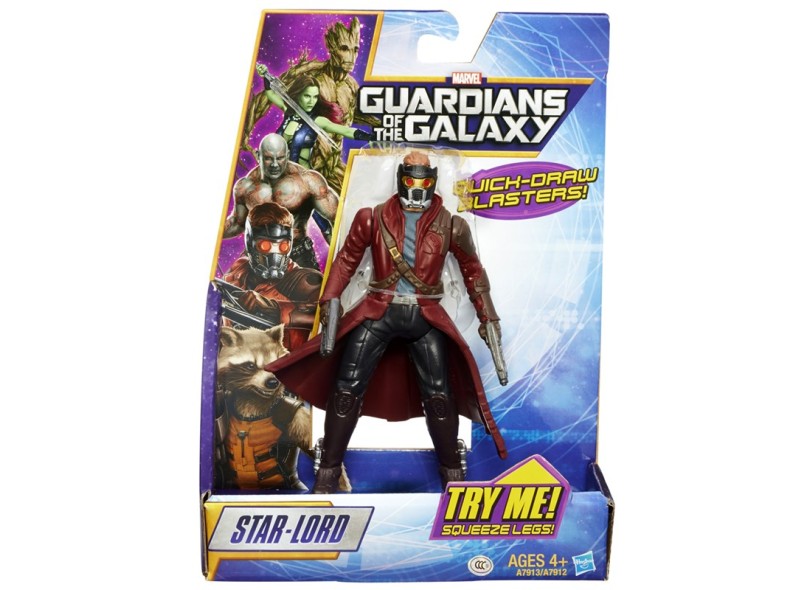 Boneco Star Lord Guardiões da Galáxia Rapid Revealers A7912 - Hasbro