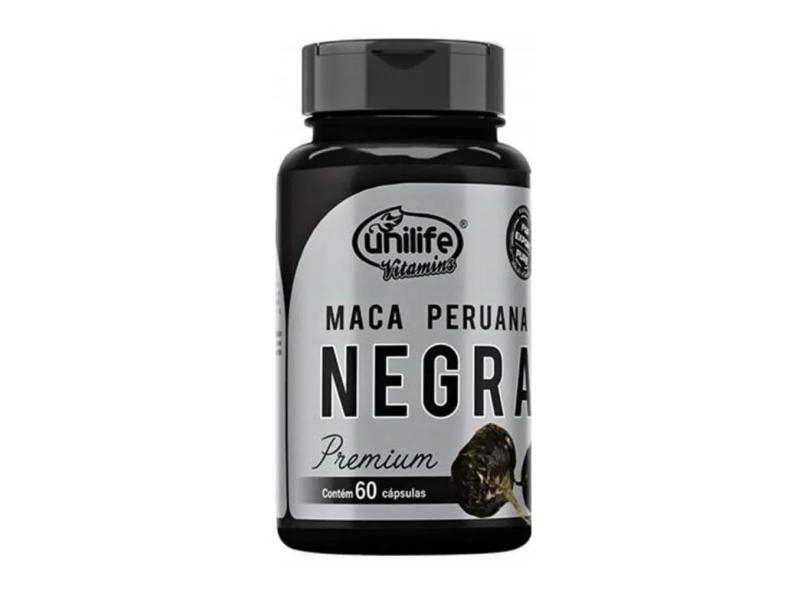 Maca Peruana Negra Premium - 60 Cápsulas - Unilife