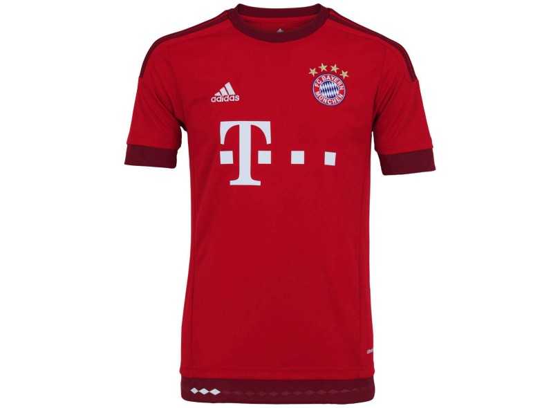 Camisa Torcedor Bayern de Munique I 2015/16 sem Número Adidas