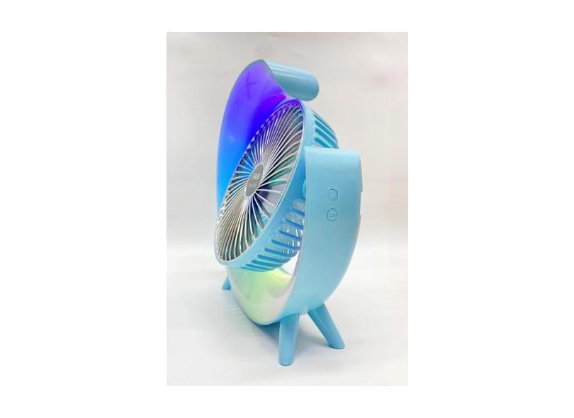 Ventilador De Mesa Com LED Portátil Silencioso Recarregável Pei-A3 - F