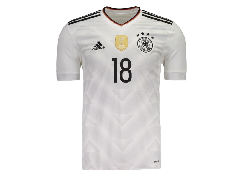 Camisa Torcedor infantil Alemanha I 2017 com Número Adidas
