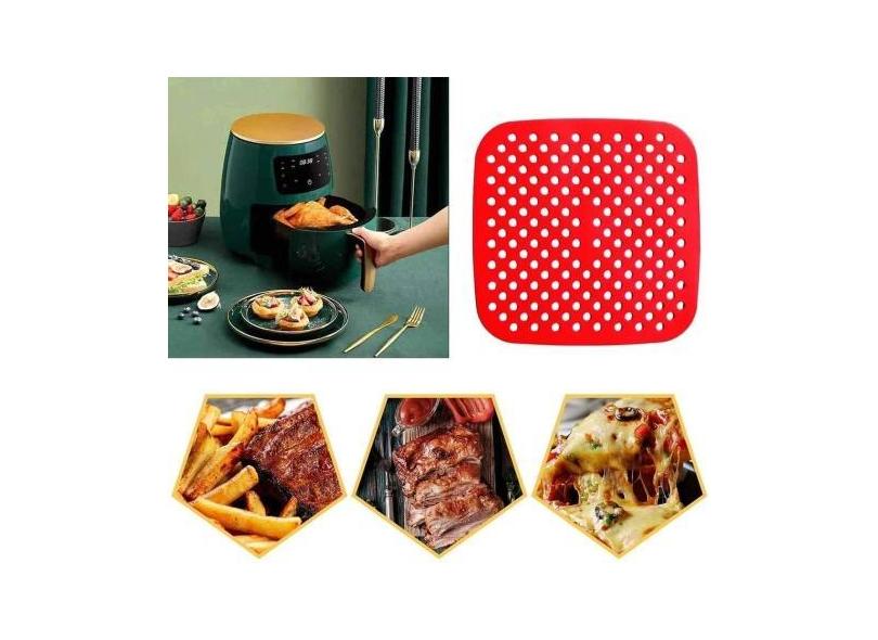 Tapete De Silicone Para Air Fryer Fritadeira Elétrica M Forro Protetor