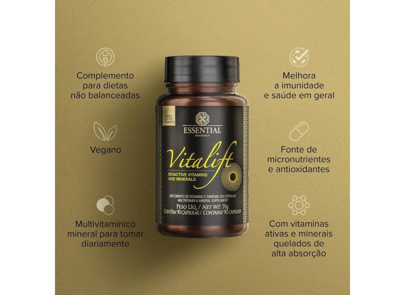 VitaLift - Multivitamin 90 Cápsulas Essential Nutrition com o Melhor ...