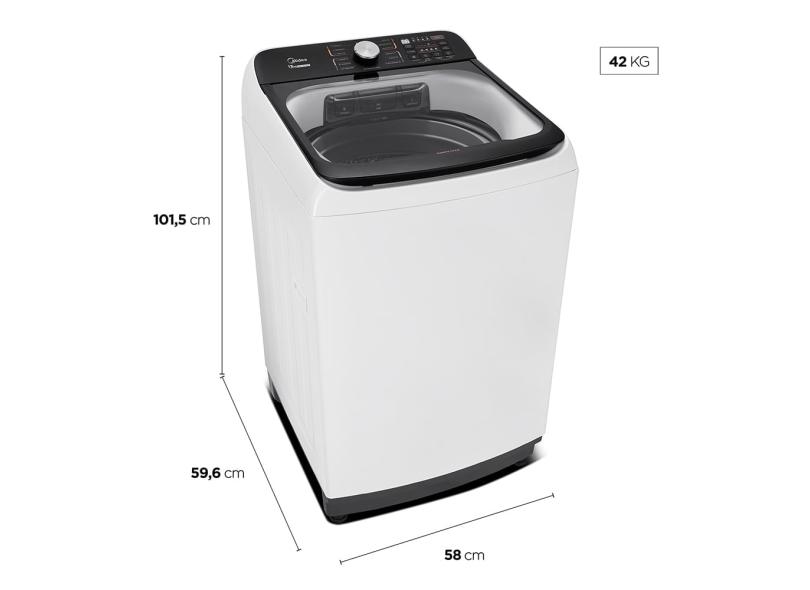 Lavadora Midea 13kg Wave Agitator MA512W130A/WKBR0