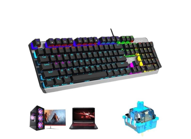 Teclado Mecanico Gamer USB rgb pc Computador Notebook PS4 - F2066-ll