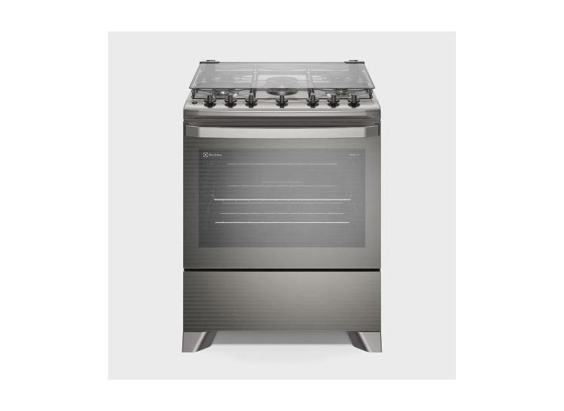 Fogao 5 bocas Electrolux Cinza Experience com Mesa Inox, Prata, Bivolt
