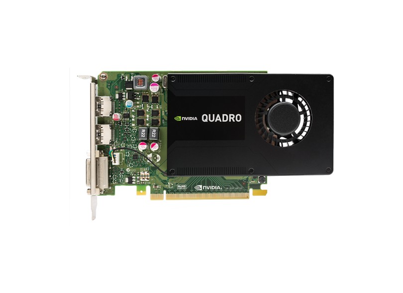 Placa de Video NVIDIA Quadro ão possui K2200 4 GB DDR5 128 Bits PNY VCQK2200-PB