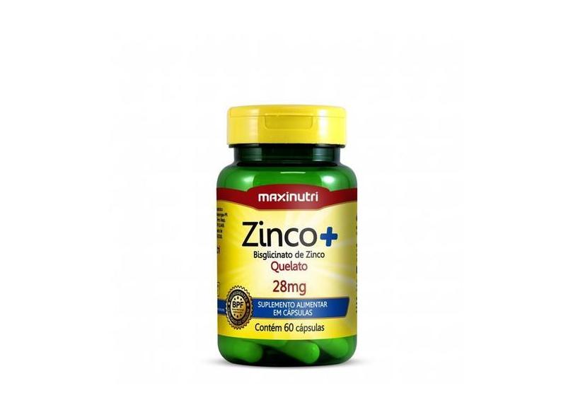 Zinco + Bisglicinato De Zinco Quelato 28Mg (60 Caps) - Padrão: Único -