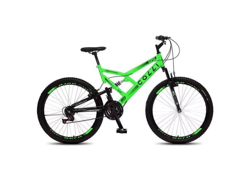 Bicicleta Colli GPS Aro 20 Dupla Suspensão Full 21 Machas 