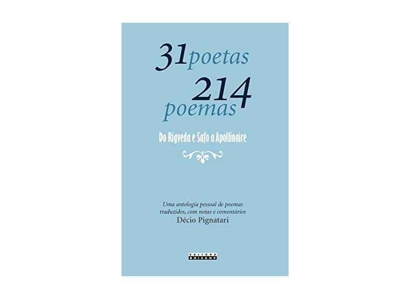 31 Poetas 214 Poemas - Pignatari, Decio - 9788526807693