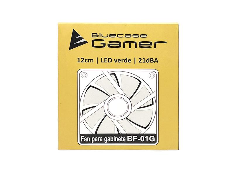 Cooler FAN Gamer Bluecase BF01G, 120mm, LED Verde com o Melhor Preço é no Zoom