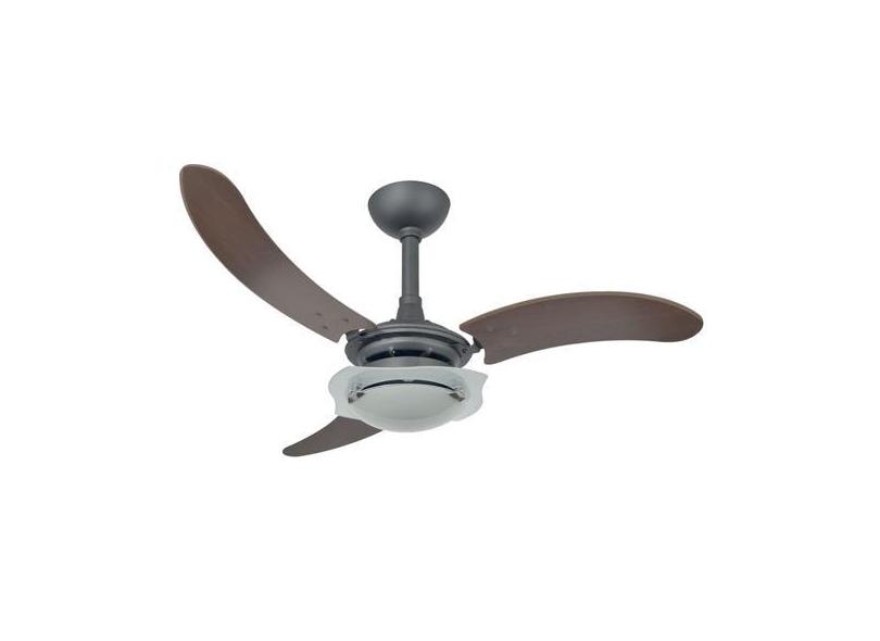 Ventilador De Teto Infinity Ultra Bandeira Preto 3 Pás Mdf Tabaco 220V ...