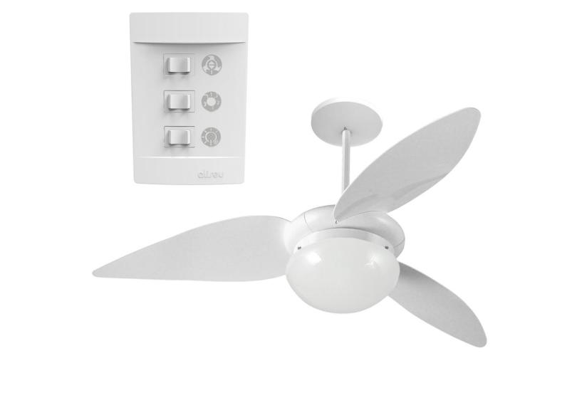 Ventilador De Teto Aliseu Para 02 Lampadas Controle Parede