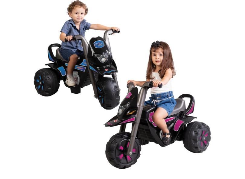 Mini Moto Elétrica Infantil 6v Menino Menina Fox Dark - Biemme