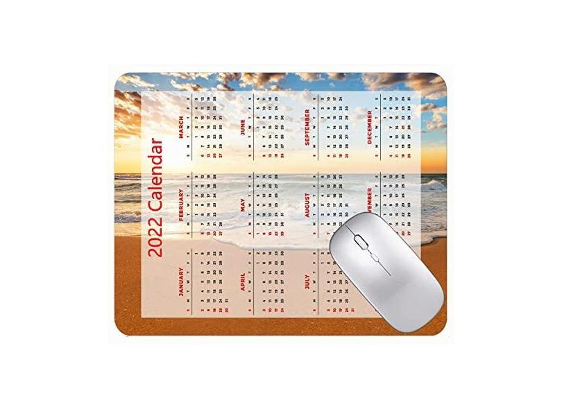 Mouse pad para jogos com design especial 2022, mouse pad para jogos, pôr do sol, praia, areias e ondas