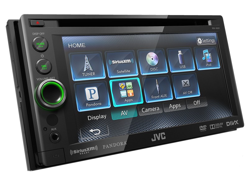 DVD Player Automotivo JVC Tela TouchScreen 6 " USB KW-AV61hScreen 6 " Viva Voz KW-AV61