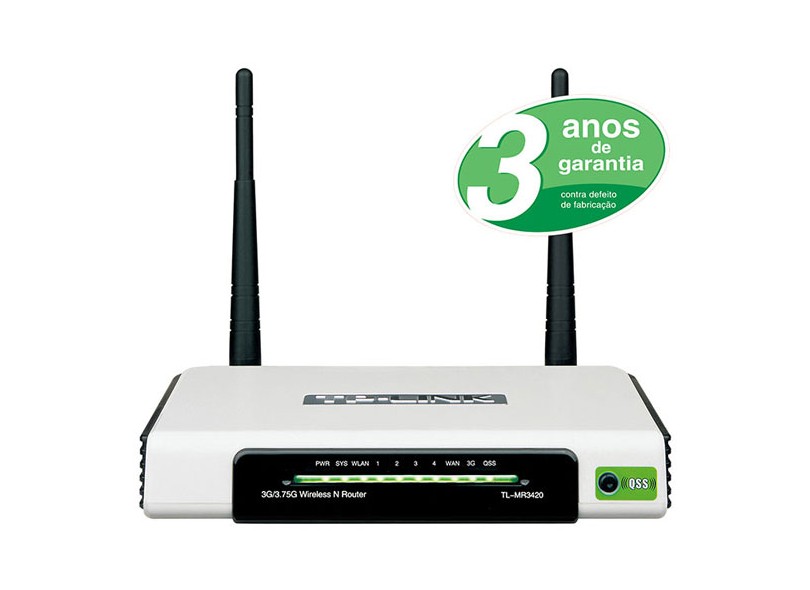 Roteador Wireless 300 Mbps TL-MR3420 - TP-Link