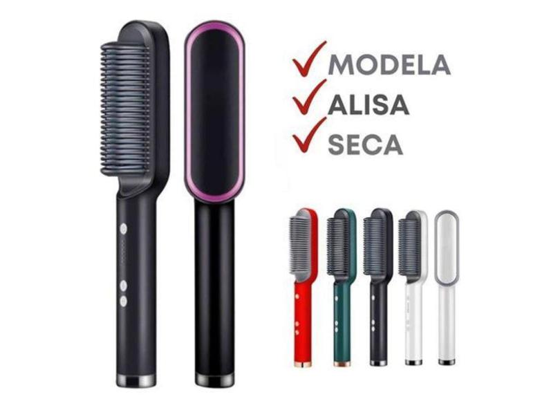 Escova Pente Secadora Profissional 3 em 1 - 45W Bivolt