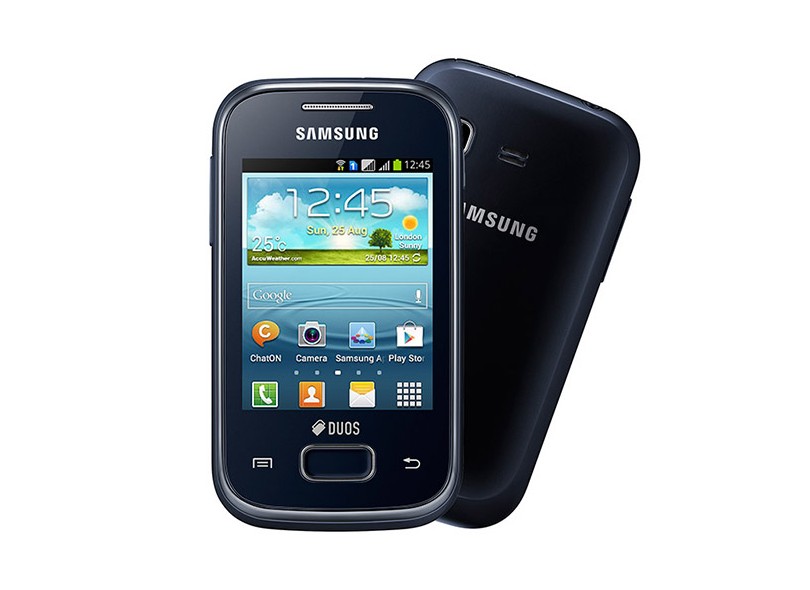 Smartphone Samsung Galaxy Pocket Plus S5303 2 Chips 4 GB Android 4.0 (Ice Cream Sandwich) 3G Wi-Fi