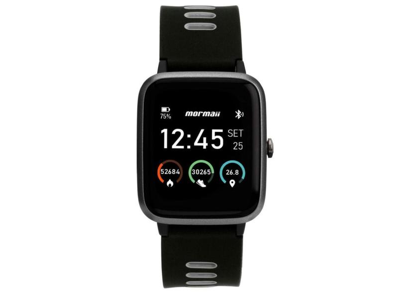 Relógio Smartwatch Mormaii Life GPS Unissex Full Display Preto - MOLIFEGAA/8C MOLIFEGAA/8C-Unissex