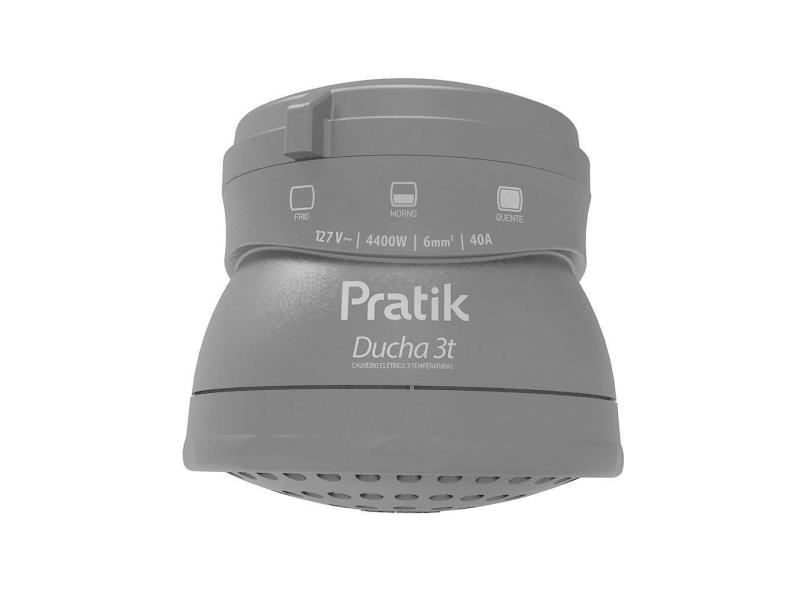 Chuveiro Ducha Pratik 3003-E/P5PK 3 Temperaturas Preto 4400W 127V