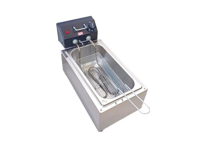 Fritadeira Elétrica Maq Inox  2 Litros Uso Doméstico C/  Tampa - Maqin