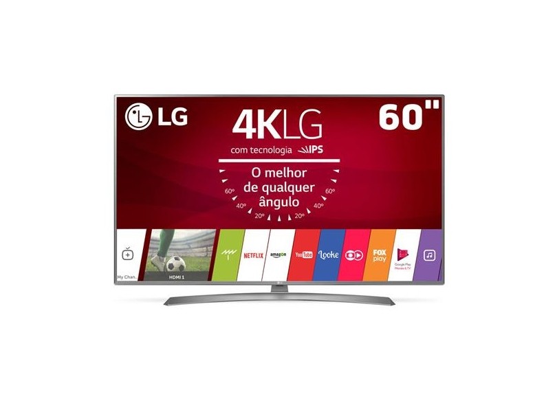 Smart TV TV LED 60" LG 4K HDR Netflix 60UJ6585 4 HDMI