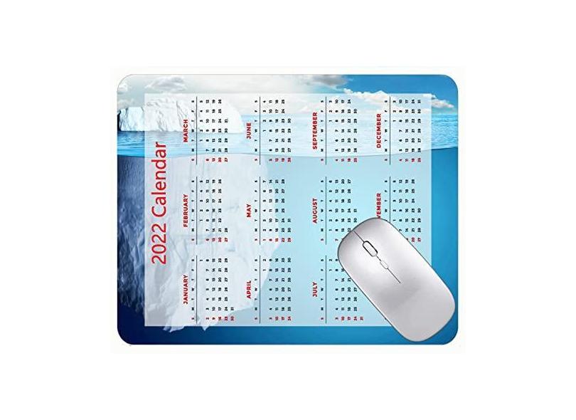 Mouse pad para jogos com design especial de 2022 com estampa do mar azul e pedra grande para jogos