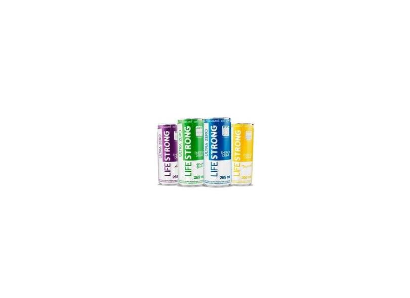 Life Strong Energy Drink 4 Sabores Ultra Zero Pack 4 Unidades em ...