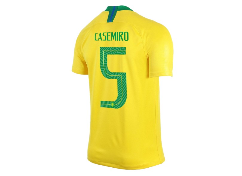 Camisa Torcedor Brasil I 2018/19 com Nome e Número Nike