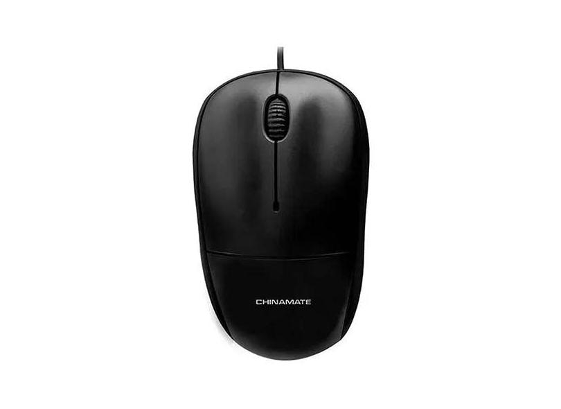 Mouse Óptico USB CM-11K PRETO Chinamate com fio
