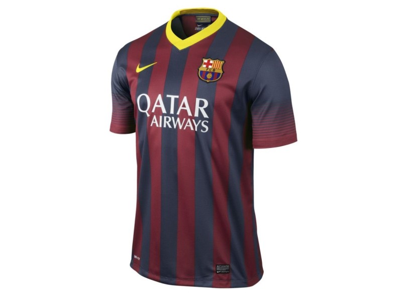 Camisa Jogo Barcelona I 2013 sem Número Nike