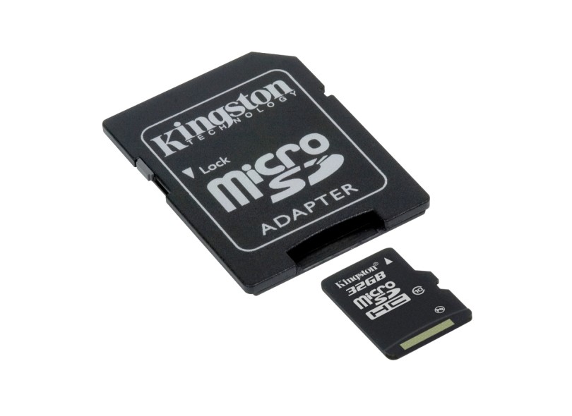 Cartão de Memória Micro SDHC com Adaptador  Kingston 32 GB SDC10/32GB