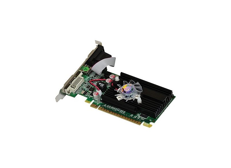 Placa de Video NVIDIA GeForce T 610 1 GB DDR3 64 Bits Point Of View VGA-610-C2-1024