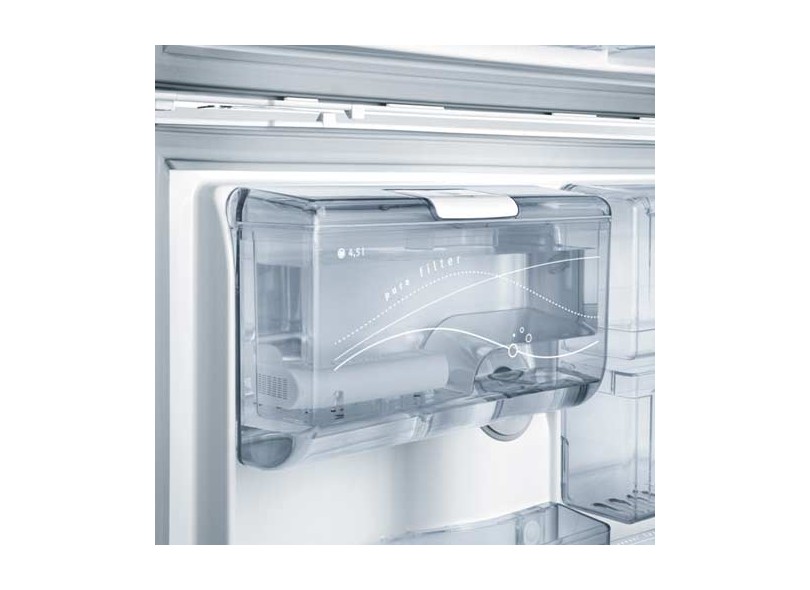 Geladeira Electrolux Celebrate Blue Touch Frost Free Duplex 428 Litros Dispenser de Água Externo DFW50