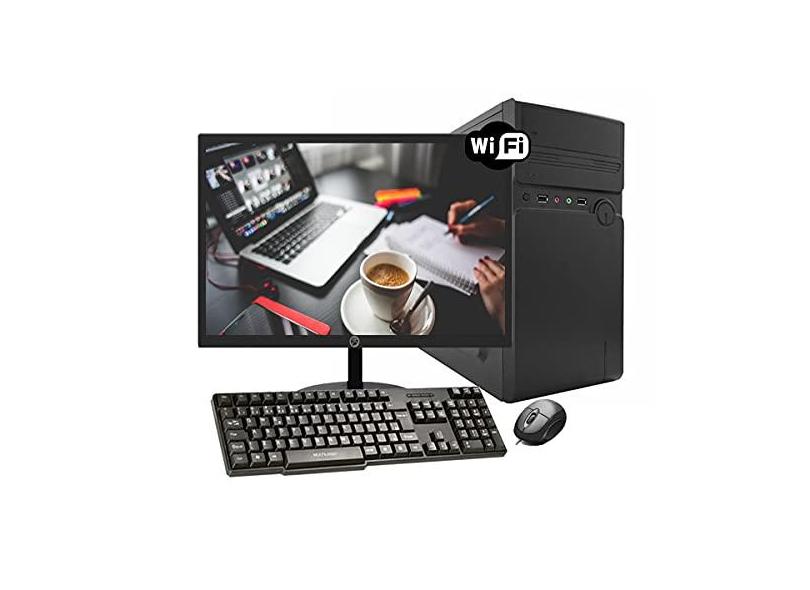 Pc Desktop Completo Prime Intel Core I3 4gb Ram Ssd 480gb Monitor 19 Wifi Teclado E Mouse 8664