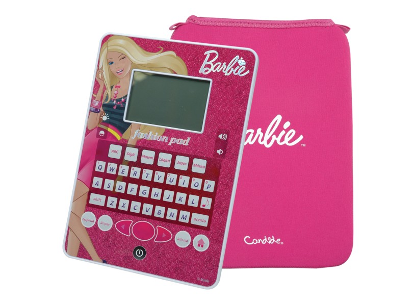 Laptop Infantil Barbie 84 Atividades Candide Fashion Pad
