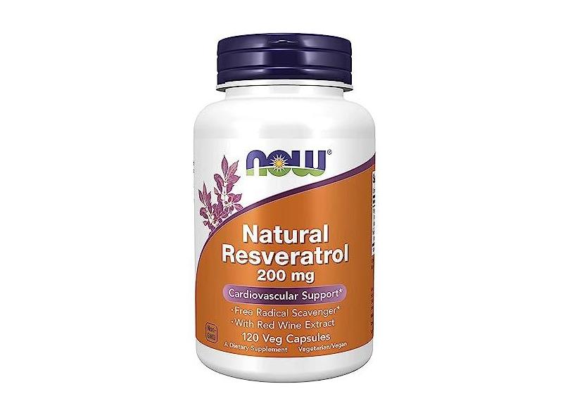 Resveratrol 200mg 120 Caps Veg Now Foods Importado Original