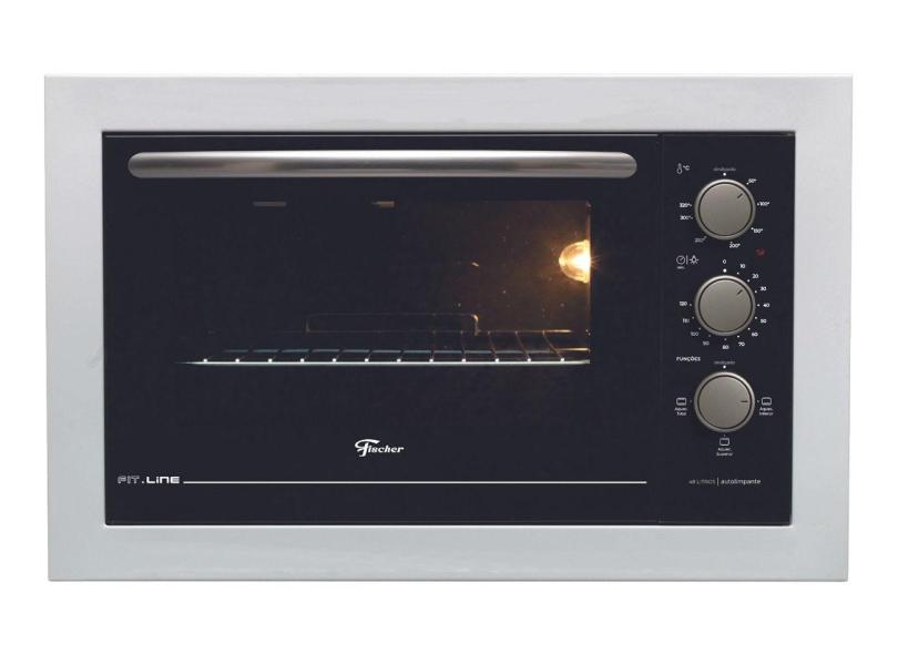 Forno Elétrico De Embutir Fischer 48 Litros Branco Fit Line 34493