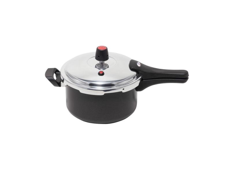 Panela de Pressao 3 Litros Fechamento Externo Pequena Aluminio Antiaderente com Selo Inmetro e Perfeito Encaixe