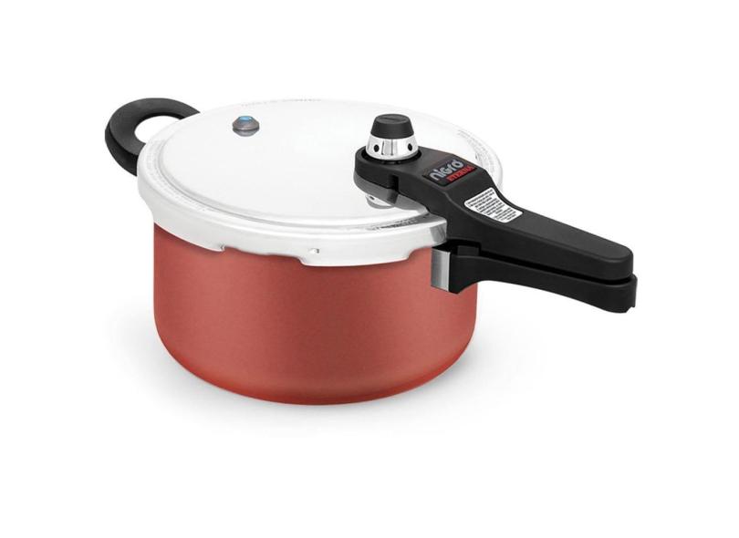 Panela de Pressão Antiaderente BioFlon 4,5L Grená Nigro com o Melhor ...