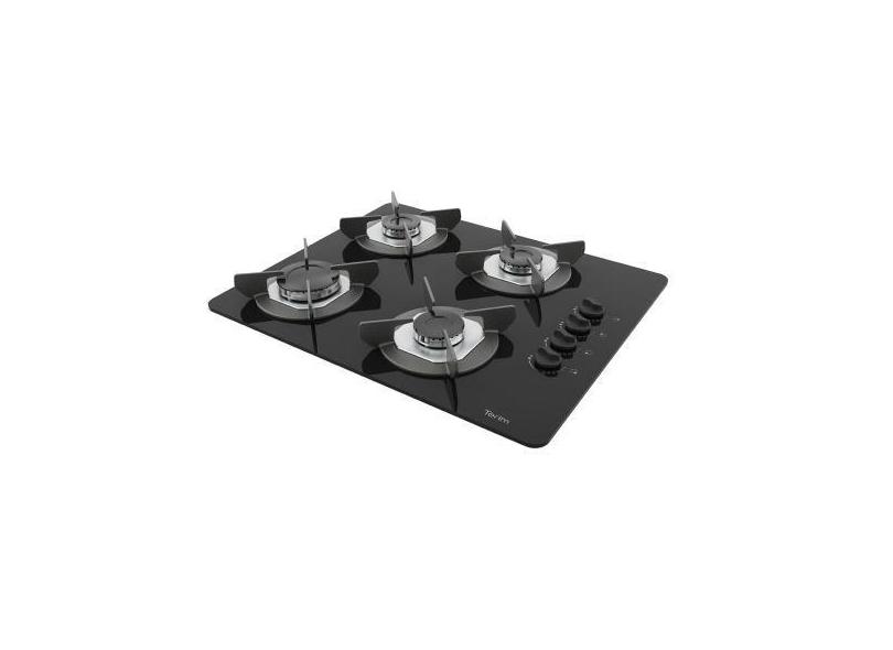 Cooktop Terim Safe Ferro Fundido 4 Bocas A Gas