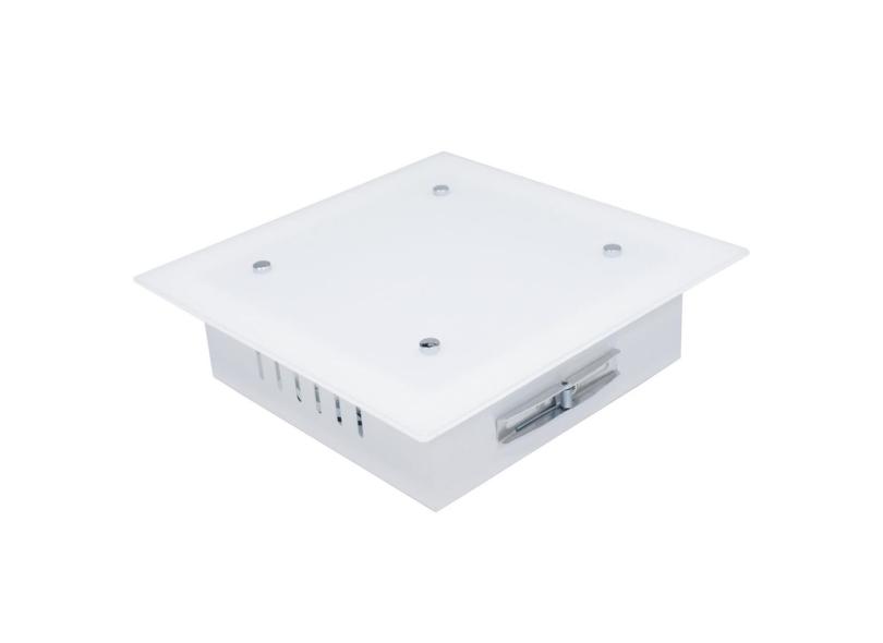 Plafoniera OSIRIDE in vetro bianco 25x25 cm