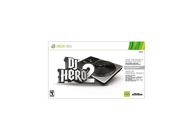 Jogo DJ Hero 2 c/ Pickup Activision Xbox 360