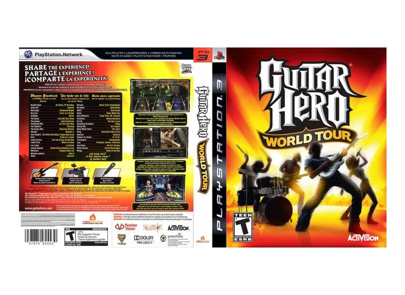 Jogo Guitar Hero: World Tour Activision PS3