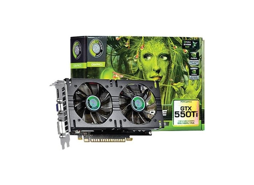 Placa de Video NVIDIA GeForce GTX 550 Ti 1 GB GDDR5 192 Bits Point