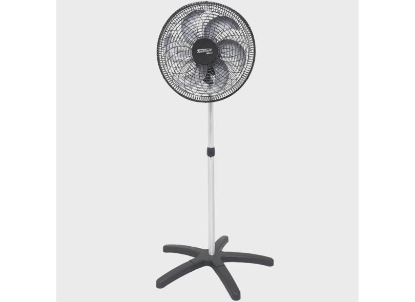 Ventilador Coluna 50cm Plástico Preto 200W Industrial Turbo Turbão 6 Pás Bivolt 110V 220V Vitalex