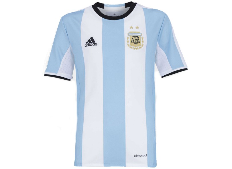Camisa Torcedor infantil Argentina I 2016 sem Número Adidas